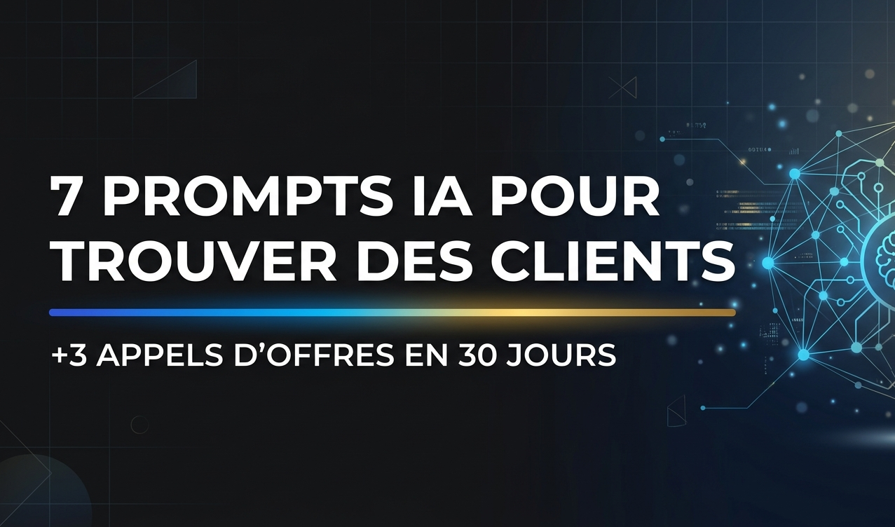 Les 7 prompts IA qui m'ont fait gagner 3 appels d'offres en 1 mois
