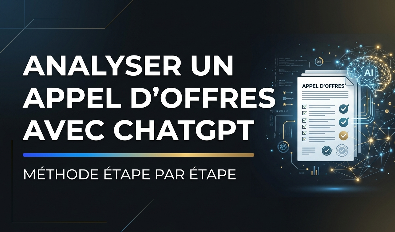 Analyse d'un appel d'offres avec ChatGPT : méthode étape par étape