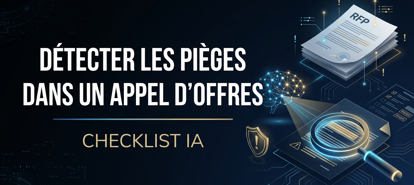 Détecter les pièges dans un appel d'offres avant de répondre (IA checklist)