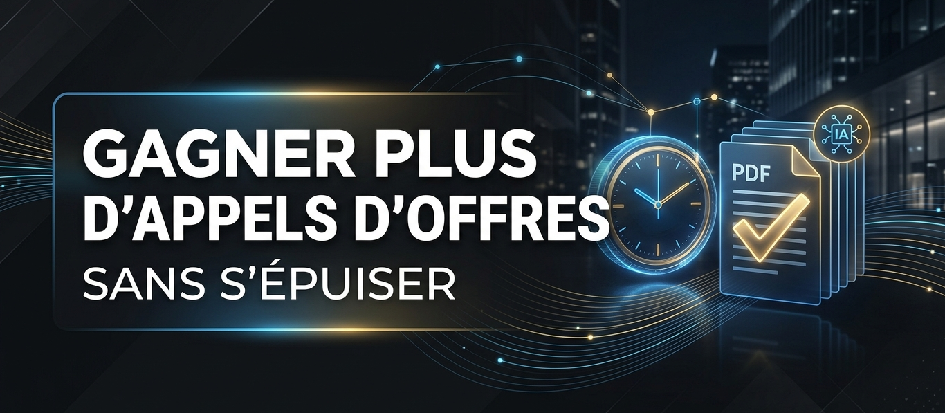 Gagner plus d'appels d'offres publics sans passer des nuits blanches